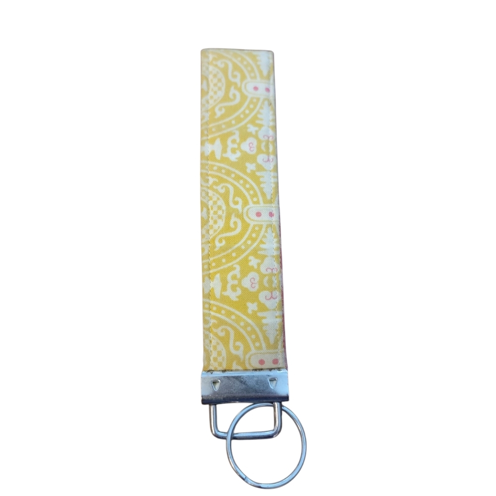 Yellow Patterned Keychain - Picture 2 of 3